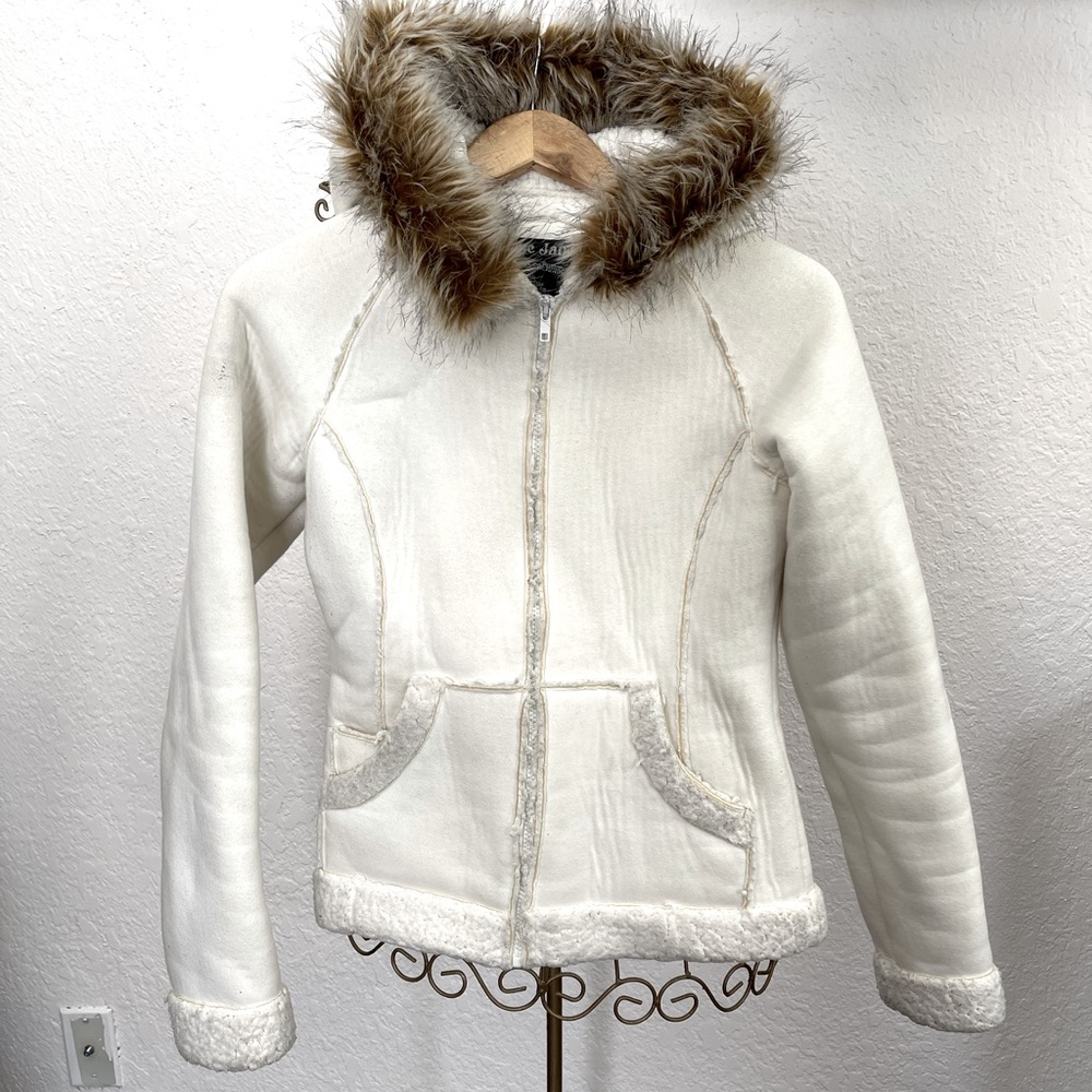 Ivory white Winter jacket Me Jane Size S